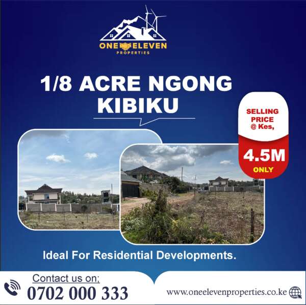 1/8 Acre Ngong Kibiku